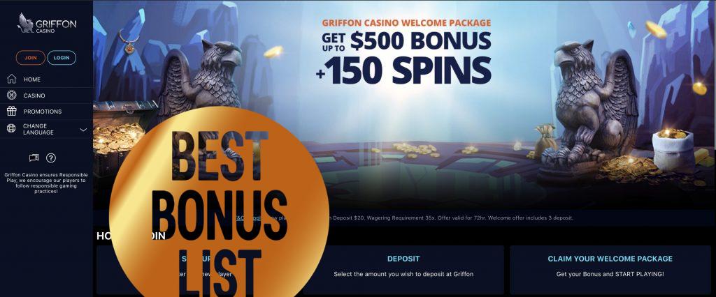 griffon casino review and welcome bonus june 2023
