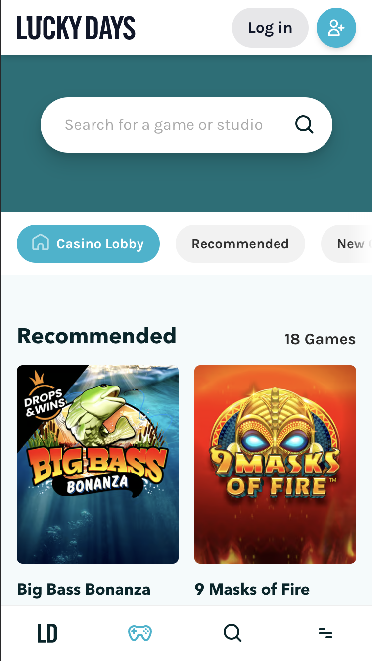 Lucky days casino review for mobile