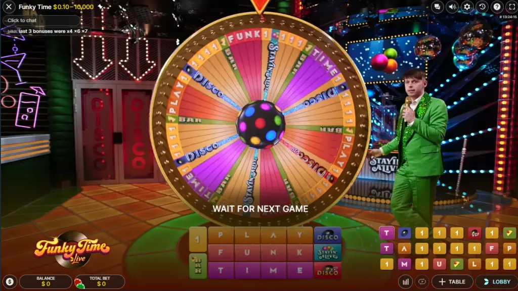 how to bet on funky time wheel