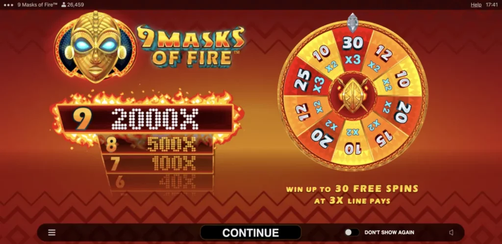9 masks of fire slot review ontario