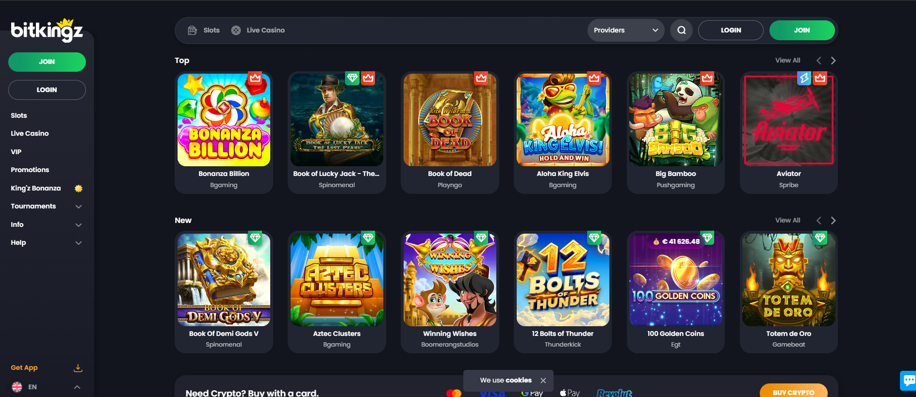 Bitkingz Casino Screenshot