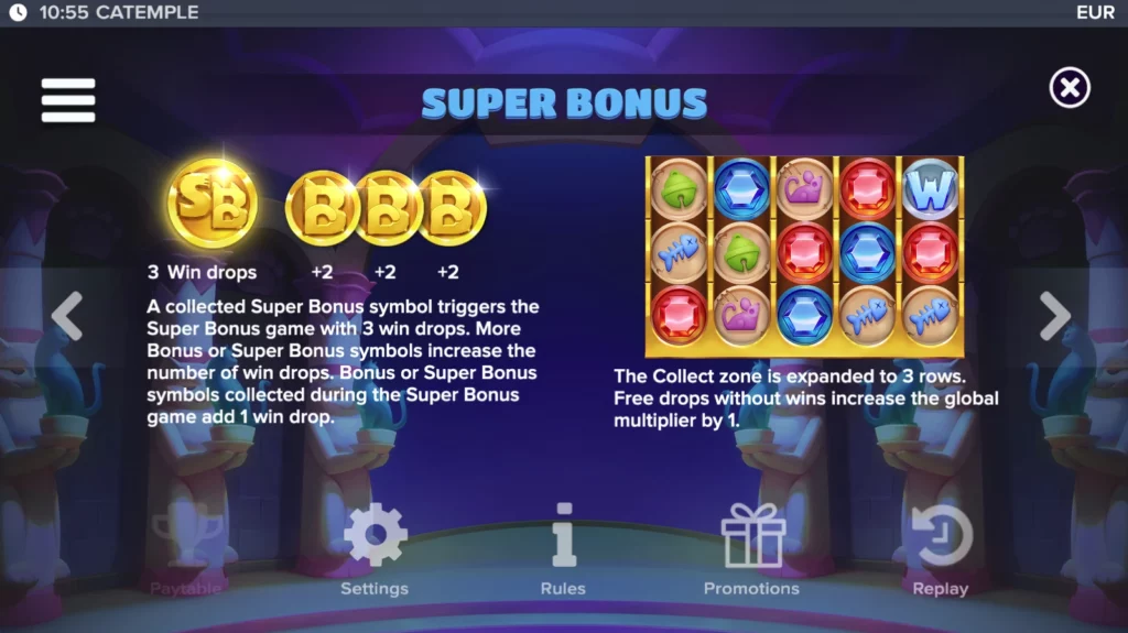 catemple bonus rules