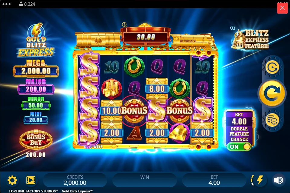 Gold Blitz Express™ 14 gold blitz express booster ante bet